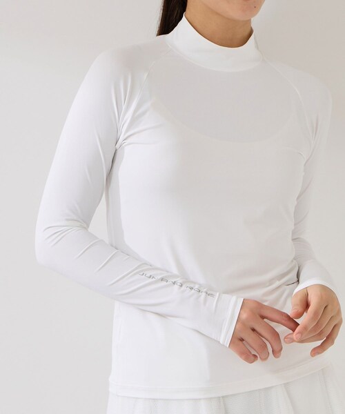 ROPE'(ロペ)の「クールコアモックプルオーバー/UV・吸水速乾・接触冷感(Tシャツ/カットソー・レディース・ブラック/ホワイト/ベージュ・L/M/S)」の18枚目の写真