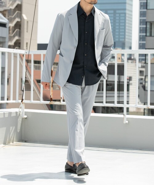 URBAN RESEARCH ROSSO（アーバンリサーチロッソ）の「『XLサイズあり』クールキープセットアップ（セットアップ・メンズ・NAVY/BLACK/LIGHT GRAY/BEIGE・S/M/L/XL）」の2枚目の写真