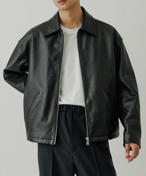 ADAM ET ROPE'（アダムエロペ）の「ラムレザー ジップアップ ブルゾン（ブルゾン・メンズ・ブラック・L/M）」の11枚目の写真