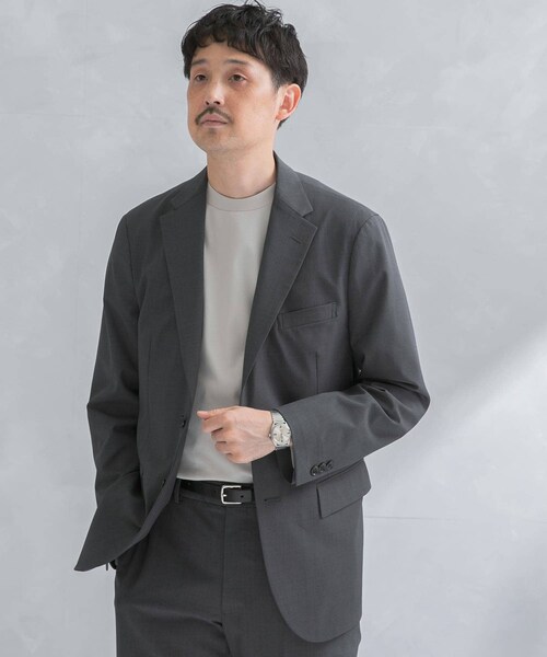 URBAN RESEARCH DOORS(アーバンリサーチドアーズ)の「『イージーケア』LIFE STYLE TAILOR クリアツイルコンフォータブルスマートジャケット(テーラードジャケット・メンズ・NAVY/GRAY・S/M/L/XL)」の4枚目の写真