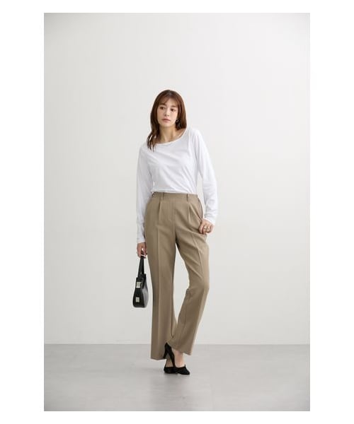 nissen（ニッセン）の「【レングス追加】高身長　ストレッチきれい見えブーツカットパンツ（股下78cm)（トールサイズ）（パンツ・レディース・黒/ネイビー/グレー/モカベージュ・MTT/LTT/LLTT/3LTT/4LTT/5LTT）」の19枚目の写真