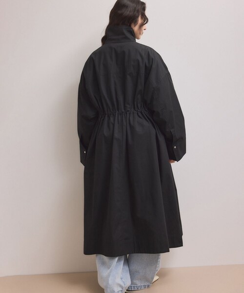 ADAM ET ROPE'(アダムエロペ)の「【WEB限定】・【サステナブル】スタンドカラーロングモッズコート(モッズコート・レディース・ブラック/オフホワイト/ブラウン系・F)」の20枚目の写真