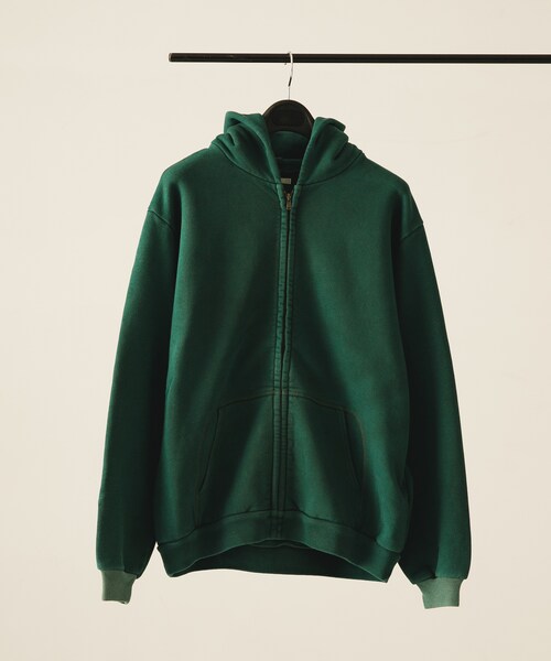 URBAN RESEARCH(アーバンリサーチ)の「A PRESSE Vintage Zip Sweat Hoodie(パーカー・メンズ・BLACK/GREEN・2/3/4)」の16枚目の写真