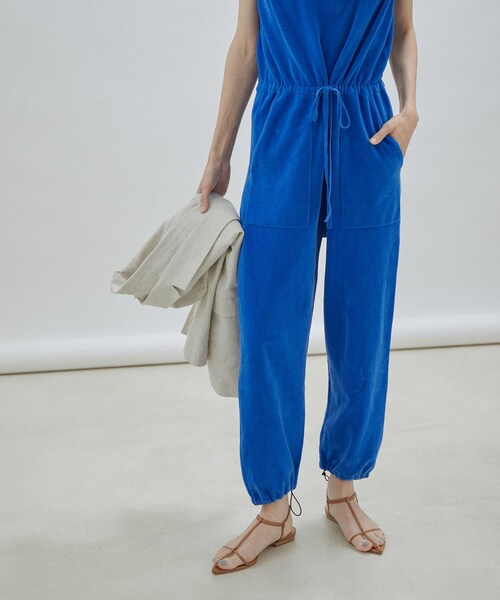 オーガニックコットン】Vネックオールインワン-CreamyCotton