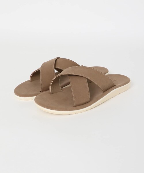 ITEMS URBANRESEARCH（アイテムズ アーバンリサーチ）の「エコレザークロスサンダル（サンダル・メンズ・BEG/BLK/GRY/CML・26.5/27.5）」の17枚目の写真