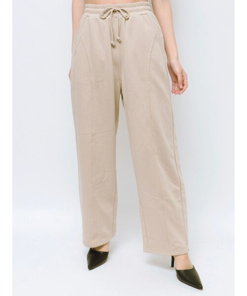 GYDA（ジェイダ）の「ボリュームワイドスウェットパンツ【SETUP着用可】（スウェットパンツ・レディース・グレー/ブラック/ベージュ/ライトグレー・F）」の18枚目の写真