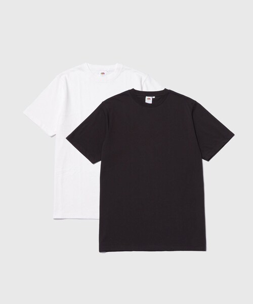ADAM ET ROPE'(アダムエロペ)の「【FRUIT OF THE LOOM for WILD LIFE TAILOR】EX SLIM FIT 2PCS PAC TEE(Tシャツ/カットソー・メンズ・ブラック/ホワイト・L/M/S/XL)」の19枚目の写真