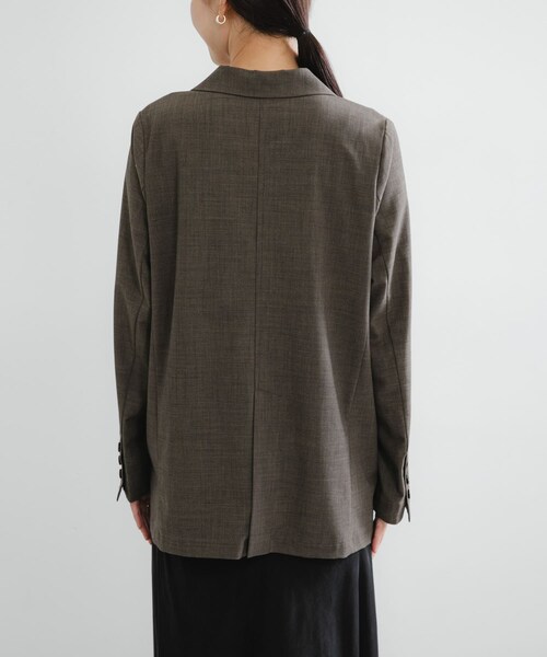 URBAN RESEARCH（アーバンリサーチ）の「ウール混ダブルブレストジャケット（テーラードジャケット・レディース・BLACK/BROWN・FREE）」の18枚目の写真