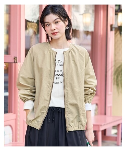 nissen（ニッセン）の「＜大きいサイズ＞ノーカラージャケット（ジャケット/アウター・レディース・アイボリー/黒・L~LL/3L~4L/5L~6L/8L/10L/【不要】6L/【不要】S/【不要】M）」の21枚目の写真