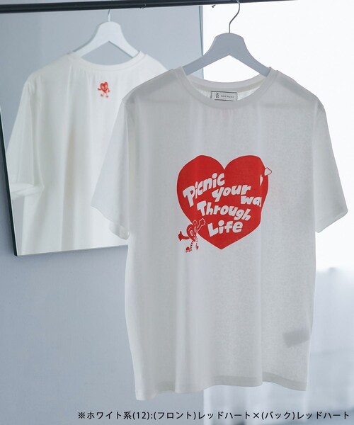 ROPE' PICNIC(ロペピクニック)の「【Chocomoo×ROPE' PICNIC】【接触冷感】アソートTシャツ(Tシャツ/カットソー・レディース・ホワイト/ホワイト系・38)」の21枚目の写真