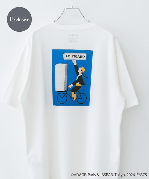 URBAN RESEARCH DOORS(アーバンリサーチドアーズ)の「『別注』Savignac×DOORS プリントTシャツ(Tシャツ/カットソー・メンズ・WHITE1/WHITE2/IVORY/WHITE3/TOP GRAY1/CHARCOAL2/CHARCOAL1/TOP GRAY2/MOCHA/OATMEAL/BLUE/LIGHT BLUE/NAVY/LAVENDER/VERMILLION・M/L/XL)」の3枚目の写真