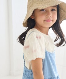ROPE' PICNIC（ロペピクニック）の「【KIDS】リボンスリーブトップス（Tシャツ/カットソー・キッズ）」
