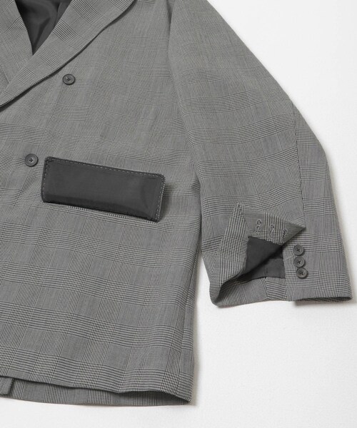 URBAN RESEARCH（アーバンリサーチ）の「new basic　HIGH TWIST WOOL W JACKET（テーラードジャケット・メンズ・BLACK/CHECK・M/L/XL）」の10枚目の写真