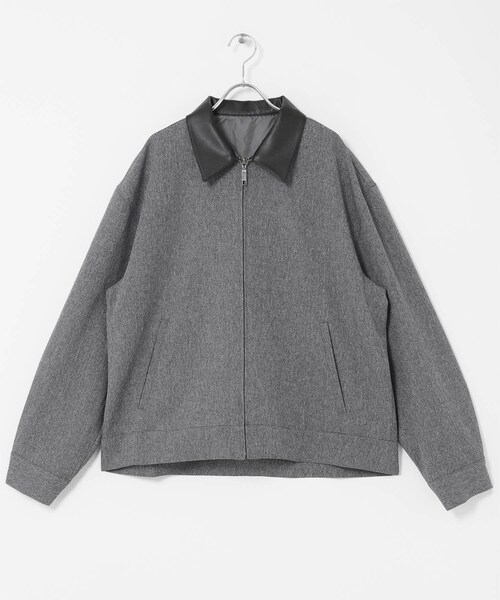 SENSE OF PLACE by URBAN RESEARCH（センスオブプレイスバイアーバンリサーチ）の「FLカラージップブルゾン（ブルゾン・メンズ・BLK×BLK/GRY×BLK/D.BRN×BRN・M/L）」の21枚目の写真