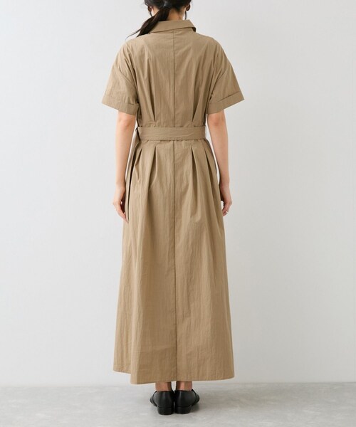 VIS(ビス)の「ベルトディテールシャツワンピース(シャツワンピース・レディース・ブラック/ベージュ・F)」の22枚目の写真