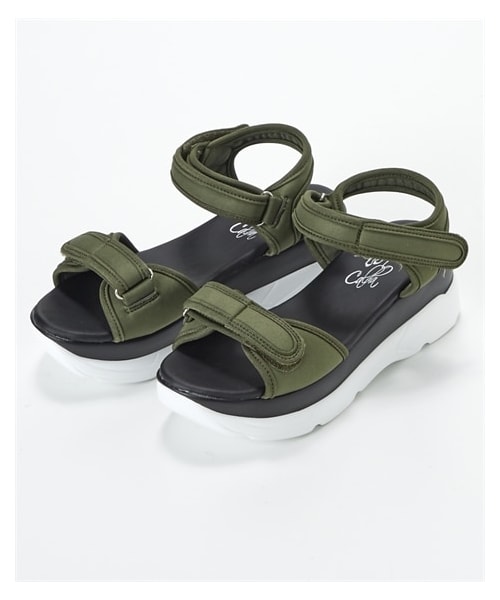 nissen（ニッセン）の「【ゆったり幅広】スニーカーサンダル（低反発中敷）（ワイズ４Ｅ）（サンダル・メンズ・黒/カーキ/ベージュ/ホワイト・M=23.0~23.5cm/4E/L=24.0~24.5cm/4E/LL=25.0~25.5cm/4E/3L=26.0~26.5cm/4E）」の12枚目の写真