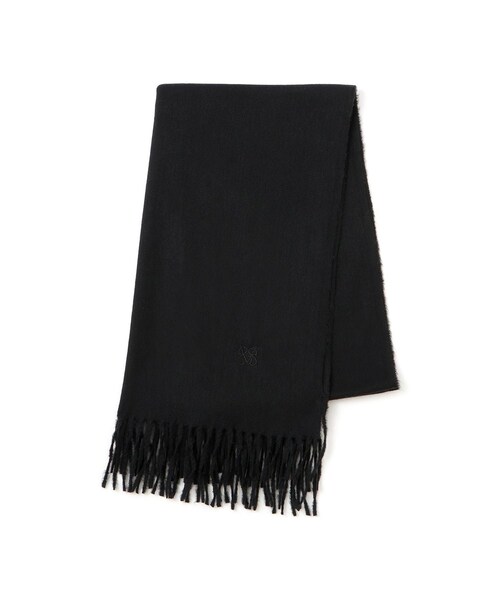 VIS（ビス）の「なめらかタッチ刺繍入りストール（ストール/ショール・レディース・ブラック/ライトグレー/オフホワイト/ベージュ/ピンク系・F）」の3枚目の写真