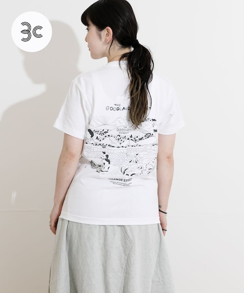 THE GOODLAND MARKET(ザグッドランドマーケット)の「ザ グッドランド マーケット THE GOODLAND T-SHIRTS LAND(Tシャツ/カットソー・メンズ・White・S/M/L)」の1枚目の写真