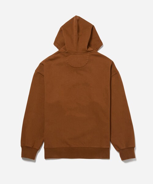 Saturdays NYC(サタデーズ ニューヨークシティ )の「Warren Varsity Hoodie(パーカー・メンズ・ダークブラウン/レッド・L/M/S)」の5枚目の写真