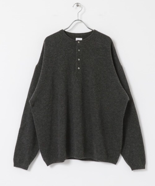 SUPER WIDE CASHMERE HENRY NECK