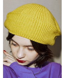 jouetie | カラーニットベレー(ハンチング/ベレー帽)