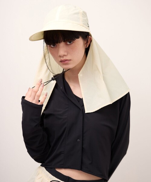ADAM ET ROPE'(アダムエロペ)の「【Speedo×ADAM ET ROPE'】SUN CAP(キャップ・レディース・ブラック/オフホワイト/オリーブ・F)」の21枚目の写真