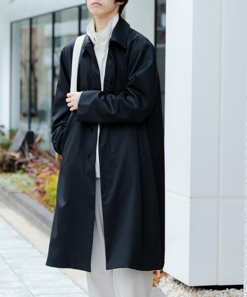 SENSE OF PLACE by URBAN RESEARCH（センスオブプレイスバイアーバンリサーチ）の「ステンカラーコート（テーラードジャケット・メンズ・BEIGE/BLACK/MINT・M/L）」の8枚目の写真