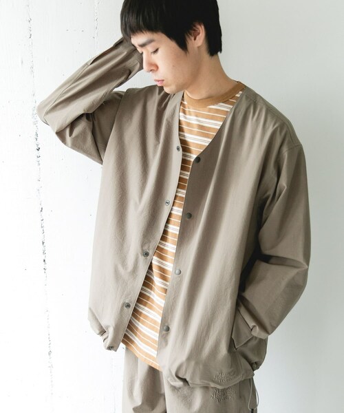 URBAN RESEARCH DOORS（アーバンリサーチドアーズ）の「『別注』Marmot×DOORS　DOTAIR CARDIGAN SHIRTS（ノーカラージャケット・メンズ・INK BLACK/BLUE GRAY/KHAKI・M/L/XL）」の17枚目の写真