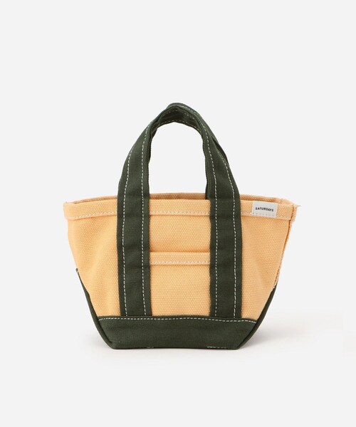 Saturdays NYC(サタデーズ ニューヨークシティ )の「Canvas Mini Tote Bag(トートバッグ・レディース・ブラック/キミドリ/ネイビー/レッド/イエロー・F)」の4枚目の写真