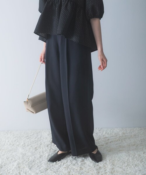 URBAN RESEARCH ROSSO（アーバンリサーチロッソ）の「防シワ リネンライクイージースラックス（その他パンツ・レディース・SKYGRAY/DARKNAVY/L/BEIGE・36/38）」の13枚目の写真