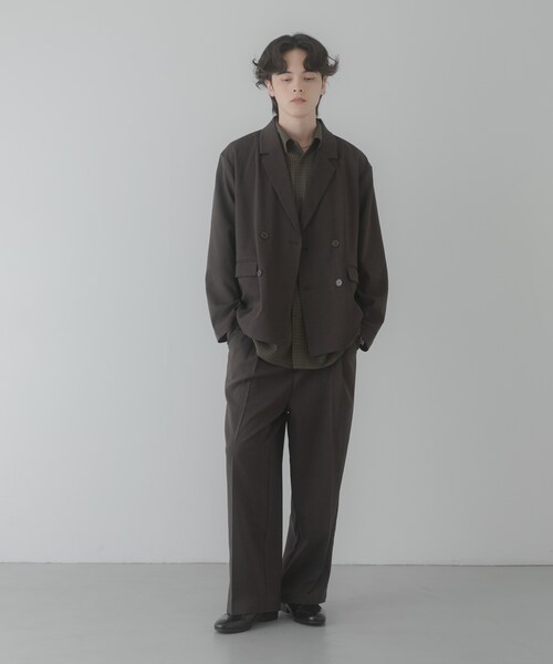 SENSE OF PLACE by URBAN RESEARCH（センスオブプレイスバイアーバンリサーチ）の「『イージーケア/速乾』リネンライクタックワイドスラックス（その他パンツ・メンズ・BLACK/CHARCOAL/GREIGE・M/L）」の21枚目の写真