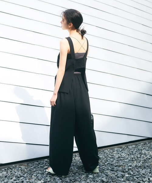 KBF（ケイビーエフ）の「バックオープンベストセットアップ（セットアップ・レディース・BLACK/BEIGE/BROWN・one）」の10枚目の写真