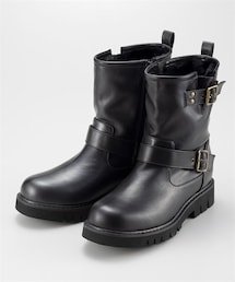 nissen | 裏ボアエンジニアブーツ（ワイズ３E）（低反発中敷）(ブーツ)