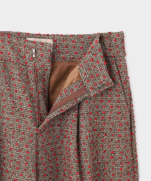 ROPE'（ロペ）の「【Masaco Teranishi（マサコテラニシ）】PAWPAW TWEED TROUSERS｜ツィードパンツ（スラックス・レディース・ダークブラウン・36/38）」の10枚目の写真