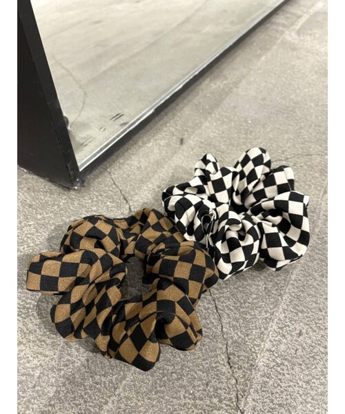 EMODA（エモダ）の「ブロックチェックシュシュ（シュシュ・レディース・ライトミックス・F）」の6枚目の写真