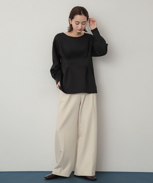 SENSE OF PLACE by URBAN RESEARCH（センスオブプレイスバイアーバンリサーチ）の「スクエアトゥフラットシューズ（バレエシューズ・レディース・GOLD/BLACK/BORDEAUX・S/M/L）」の19枚目の写真