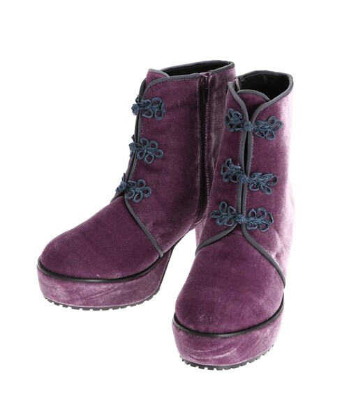 merry jenny（メリージェニー）の「チャイナブーツ（ブーツ・レディース・ブラック/ブルー/パープル・M/L）」の6枚目の写真