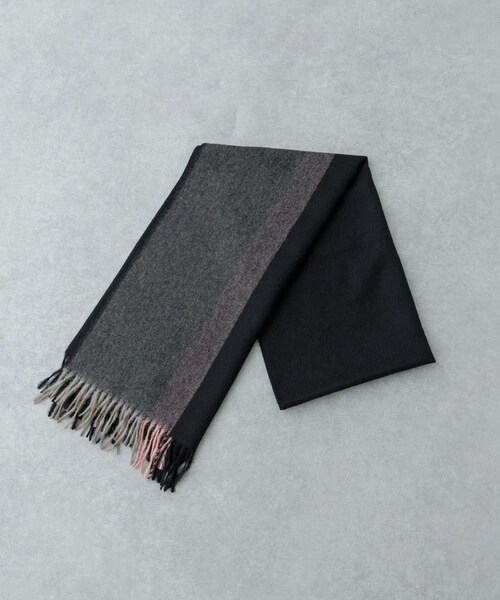 URBAN RESEARCH（アーバンリサーチ）の「THE INOUE BROTHERS　Brushed Scole Stripe（マフラー・メンズ・Grey/Khaki/Br/Camel/Blk/Greige・one）」の2枚目の写真