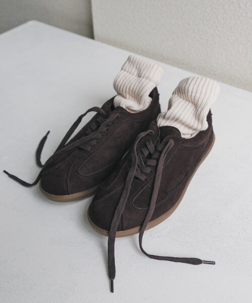 SENSE OF PLACE by URBAN RESEARCH（センスオブプレイスバイアーバンリサーチ）の「ジャーマントレーナースニーカー（スニーカー・レディース・CAMEL/NAVY/BROWN・S/M/L）」の19枚目の写真