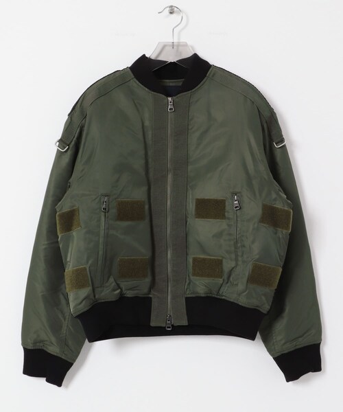 URBAN RESEARCH（アーバンリサーチ）の「Andersson Bell　F/L WASHED BOMBER JACKET（スタジャン・メンズ・KHAKI・M/L）」の3枚目の写真