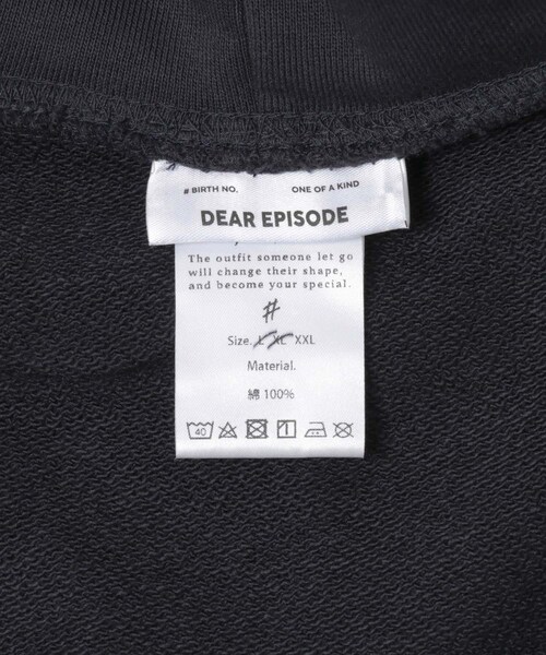 THE GOODLAND MARKET（ザグッドランドマーケット）の「DEAR EPISODE　Dear Episode hoodie（パーカー・レディース・#545D/#546B/#547B/#548B・XXL）」の13枚目の写真