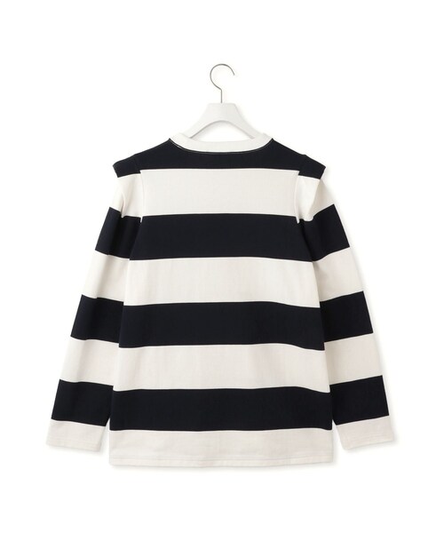 ADAM ET ROPE'(アダムエロペ)の「【PHEENY(フィーニー)】別注 Heavy weight border tucked sleeve(Tシャツ/カットソー・レディース・ネイビー/ワイン系・F)」の13枚目の写真