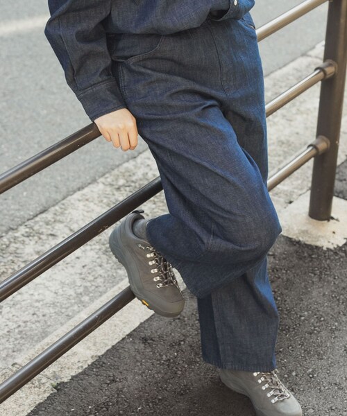 EKAL(エカル)の「『別注』Wrangler×EKAL デニムリラックスバギーパンツ(デニムパンツ・レディース・O.W/BLACK・Free)」の17枚目の写真