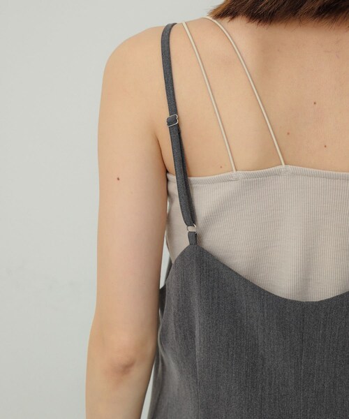 SENSE OF PLACE by URBAN RESEARCH(センスオブプレイスバイアーバンリサーチ)の「テーラードキャミチュニック(チュニック・レディース・BRN×PPL/BLACK/GRAY・one)」の21枚目の写真