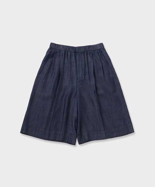 ROPE'(ロペ)の「GWIL TENCEL DENIM HALF PANTS|テンセルデニムハーフ(デニムパンツ・レディース・ブルー・F)」の2枚目の写真