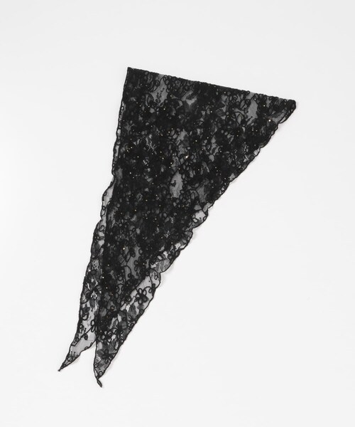 URBAN RESEARCH Sonny Label（アーバンリサーチサニーレーベル）の「チュールエンブロイダリーストール（ストール/ショール・レディース・オフ/ブラック・one）」の17枚目の写真
