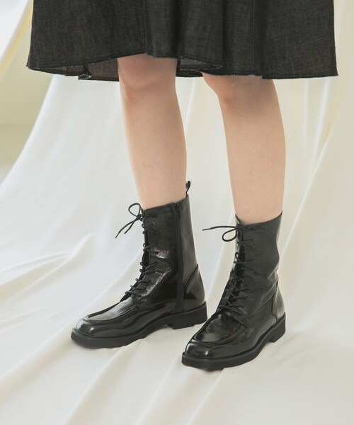 URBAN RESEARCH ROSSO（アーバンリサーチロッソ）の「PASCUCCI　レースアップブーツ（ブーツ・レディース・NAPPABLK/SAND・37/38）」の3枚目の写真