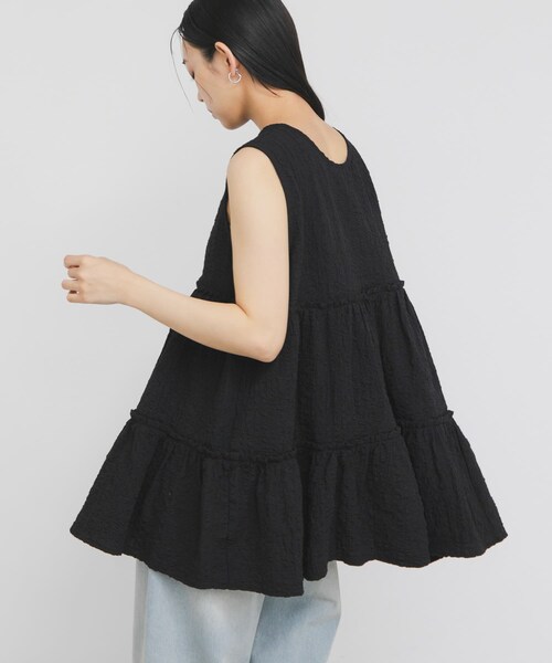 KBF(ケイビーエフ)の「『STAFF DESIGN PROJECT』2WAYティアードチュニック(チュニック・レディース・OFF/BLACK/L.BLUE・One)」の16枚目の写真