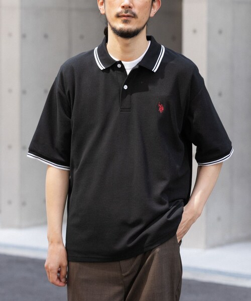 ITEMS URBANRESEARCH（アイテムズ アーバンリサーチ）の「U.S. POLO ASSN　カノコポロシャツ（ポロシャツ・メンズ・WHITE/BLACK/BLUE・M/L）」の17枚目の写真