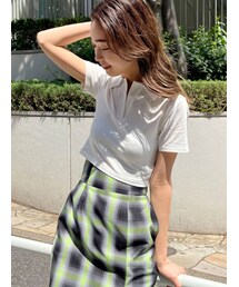 EMODA | スキッパークロップドトップ(Tシャツ/カットソー)